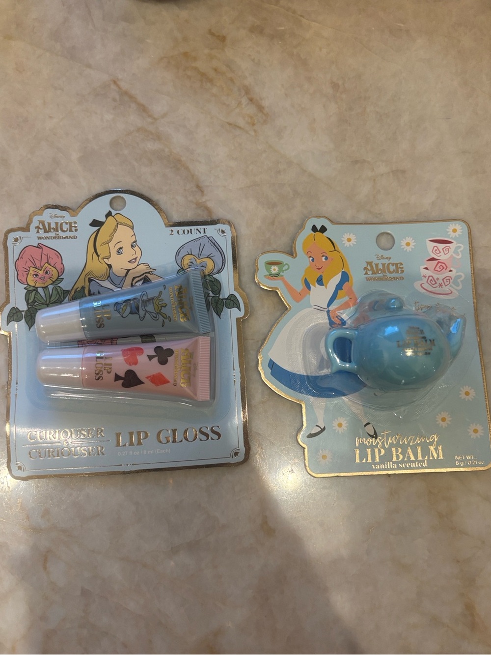 Disney Alice in Wonderland Blue Teapot Lip Balm